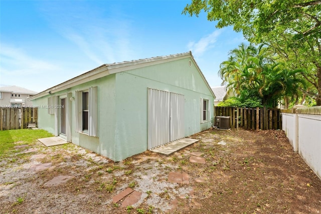 exterior space with central AC unit