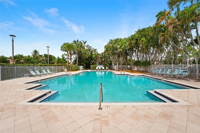 view of pool with a patio