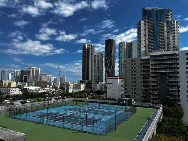 view of tennis court