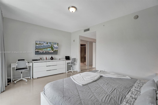 view of tiled bedroom