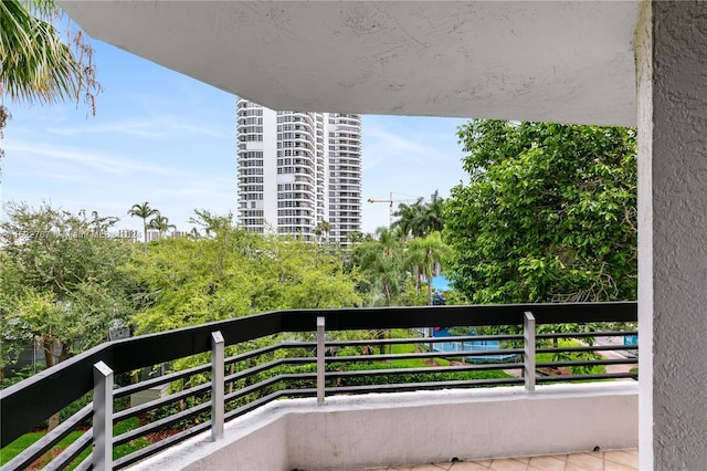 view of balcony