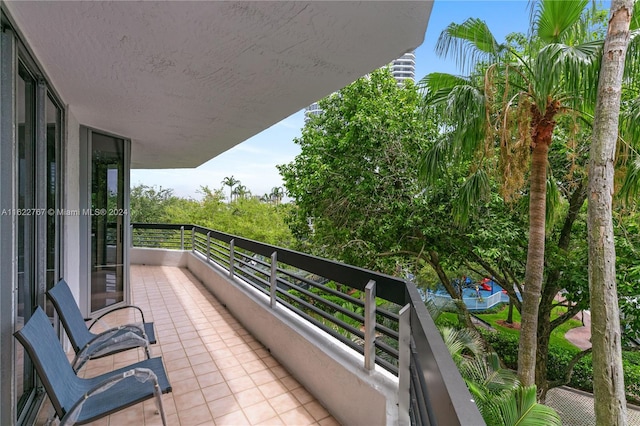 view of balcony