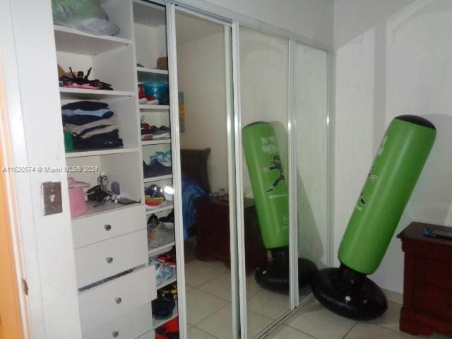 view of closet