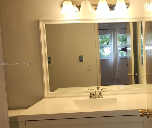 bathroom featuring vanity