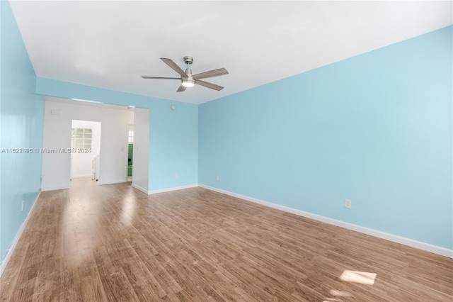 635 8th St Unit 205, Miami Beach, FL 33139 - unfurnished room with a ceiling fan and wood finished floors