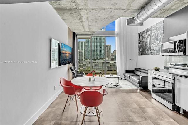 view of dining room