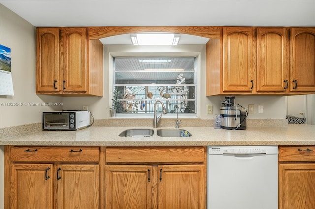 kitchen with sink and dishwasher