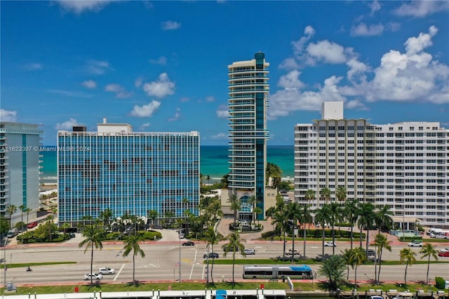 view of city featuring a water view