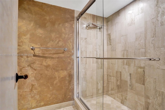 bathroom with walk in shower