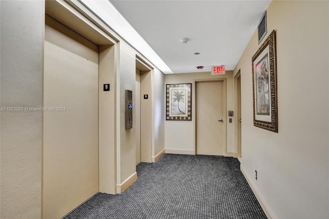 hallway with elevator