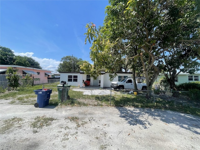 view of front of home