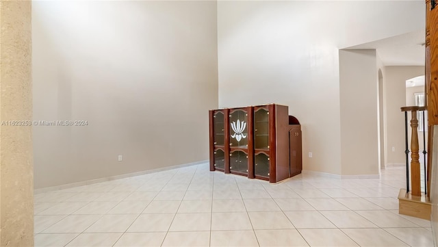 view of tiled empty room