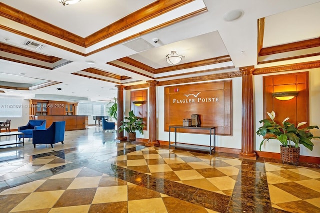 lobby featuring visible vents