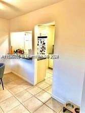 kitchen featuring light tile patterned floors