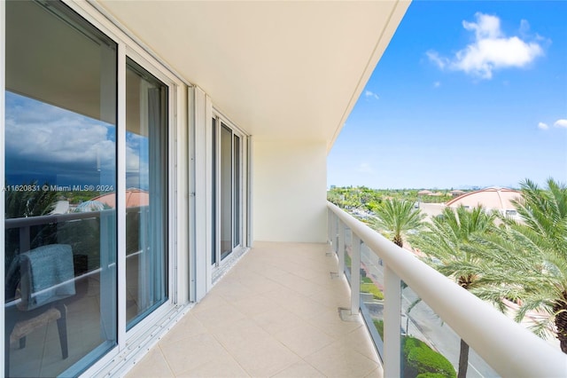 view of balcony