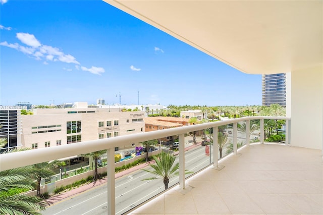 view of balcony