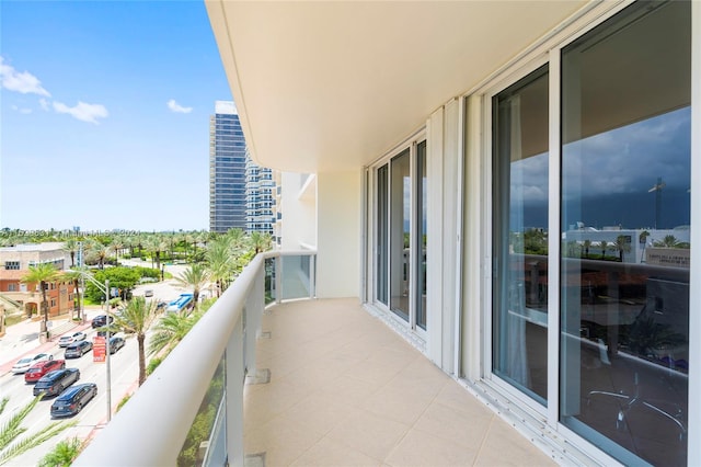 view of balcony