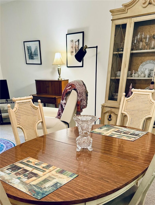 view of dining area