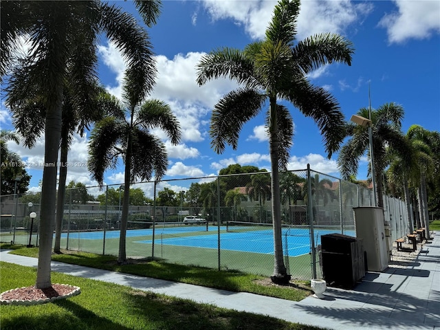 view of sport court