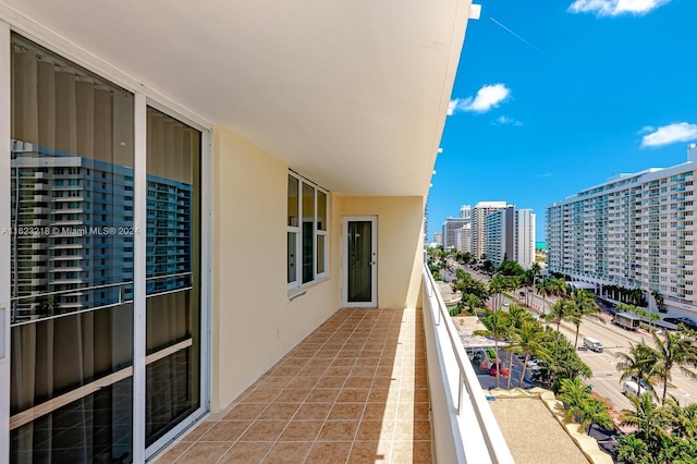 view of balcony