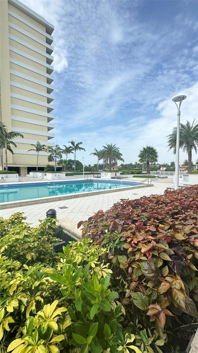 view of pool