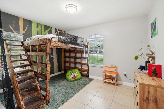 view of tiled bedroom