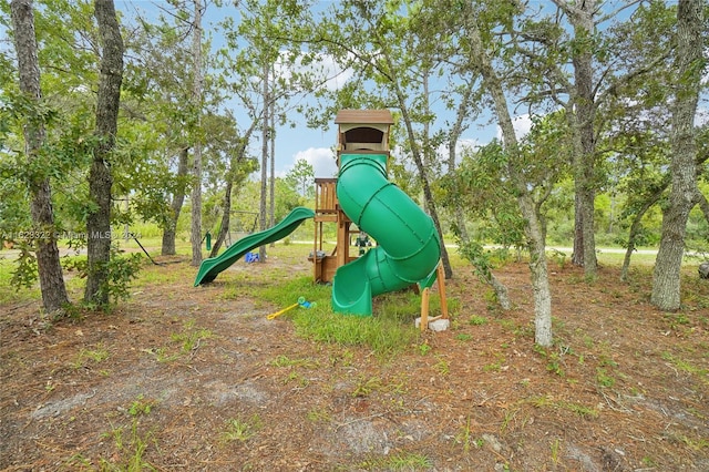 view of jungle gym