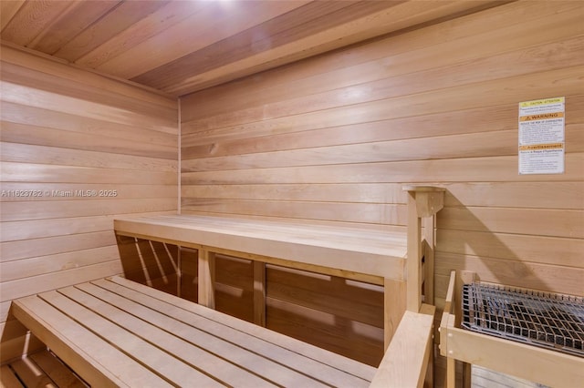 1501 S Ocean Dr Unit 201, Hollywood, FL 33019 - sauna featuring wooden walls and wood ceiling