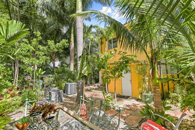 view of patio with cooling unit