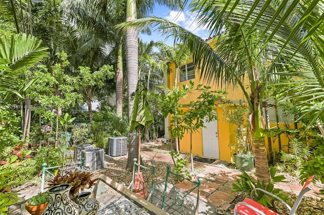 view of patio / terrace featuring central air condition unit