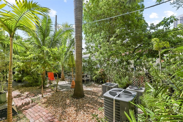 1310 15th St, Miami Beach, FL 33139 - view of yard with a patio and cooling unit