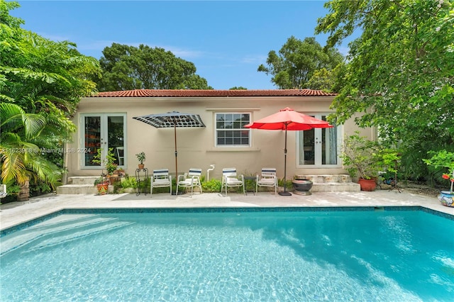 view of pool with a patio area