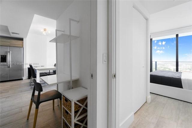 bedroom featuring hardwood / wood-style floors