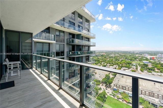 view of balcony