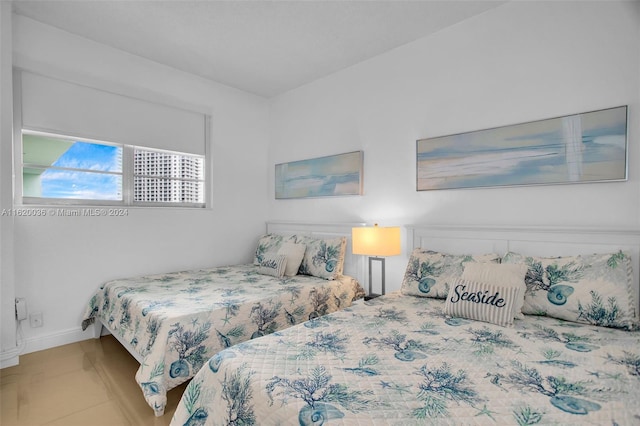 view of tiled bedroom