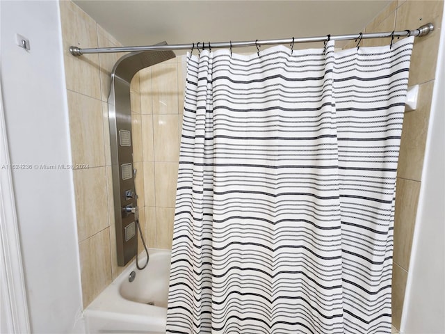 1750 N Bayshore Dr Unit 1204, Miami, FL 33132 - full bathroom with shower / tub combo with curtain