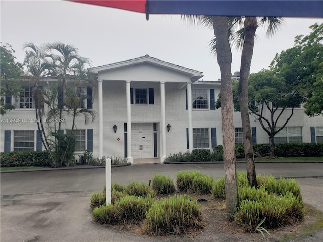 view of neoclassical home