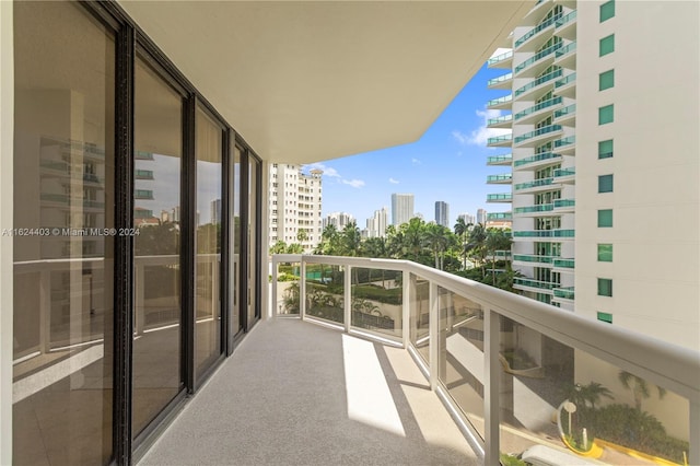 view of balcony