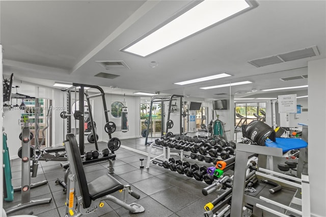 20185 E Country Club Dr Unit 502, Aventura, FL 33180 - exercise room with visible vents