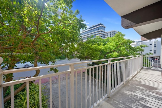 view of balcony