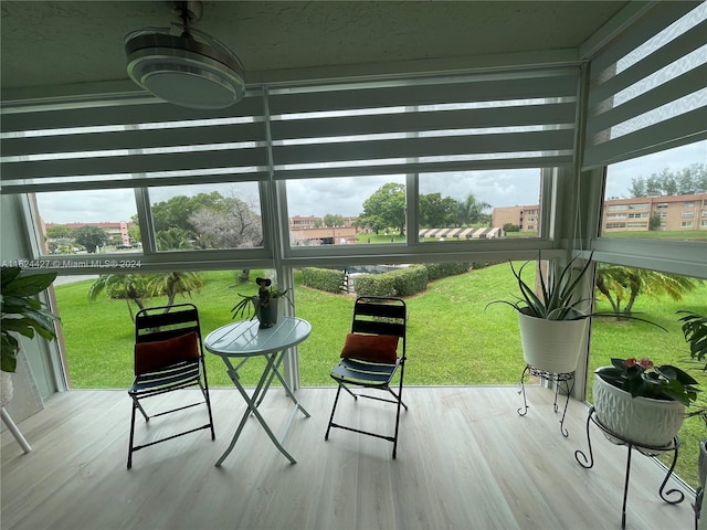 sunroom / solarium featuring a wealth of natural light