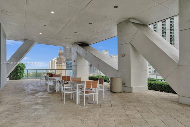 888 Biscayne Blvd Unit 1805, Miami, FL 33132 - view of patio featuring outdoor dining space