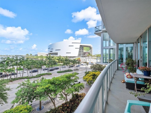 view of balcony