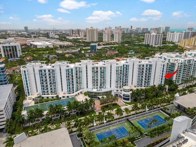 birds eye view of property