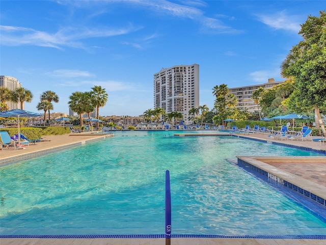 2500 Parkview Dr Unit 2415, Hallandale Beach, FL 33009 - community pool with a patio