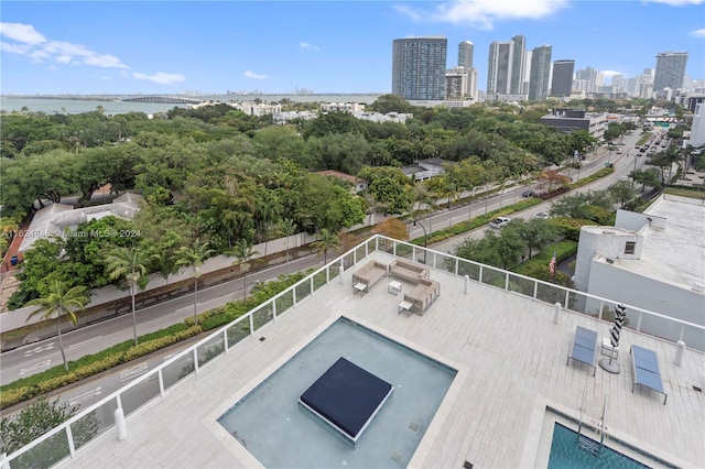 4250 Biscayne Blvd Unit 1018, Miami, FL 33137 - view of swimming pool with a skyline view