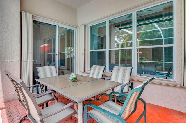 view of patio / terrace featuring outdoor dining space