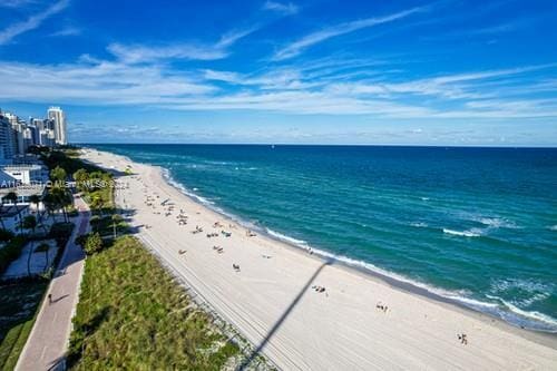 water view with a beach view