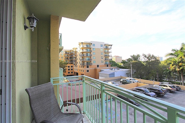 view of balcony