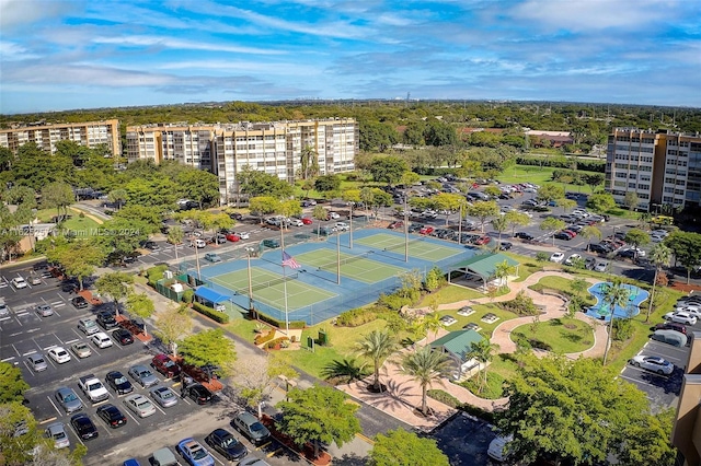 birds eye view of property